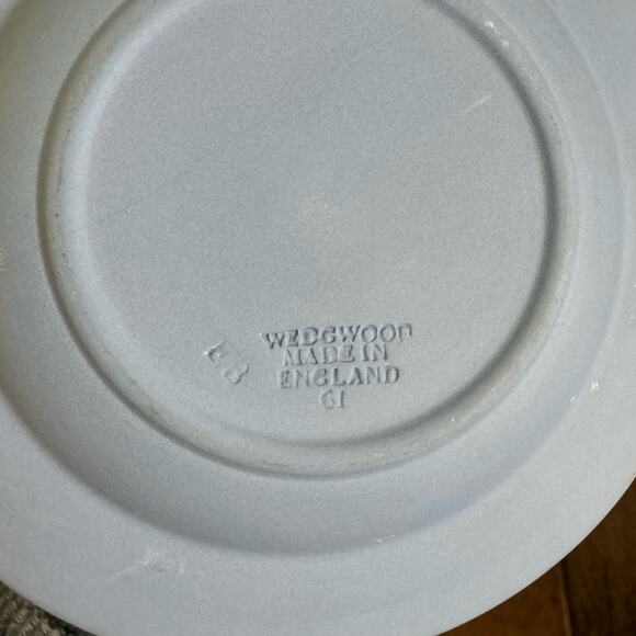Wedgwood England Blue Jasperware 4.5" Small Trinket Tray plate - Picture 3 of 4